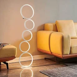 Floor Lamp Ambient Lamps / Decorative Modern Contemporary / Nordic Style LED power supply For Bedroom / Study Room / Office Aluminum 85-265V Black / White