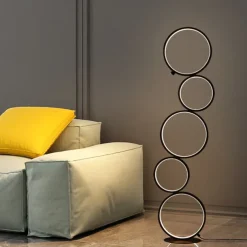 Floor Lamp Ambient Lamps / Decorative Modern Contemporary / Nordic Style LED power supply For Bedroom / Study Room / Office Aluminum 85-265V Black / White