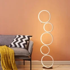 Floor Lamp Ambient Lamps / Decorative Modern Contemporary / Nordic Style LED power supply For Bedroom / Study Room / Office Aluminum 85-265V Black / White