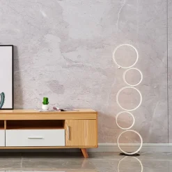 Floor Lamp Ambient Lamps / Decorative Modern Contemporary / Nordic Style LED power supply For Bedroom / Study Room / Office Aluminum 85-265V Black / White