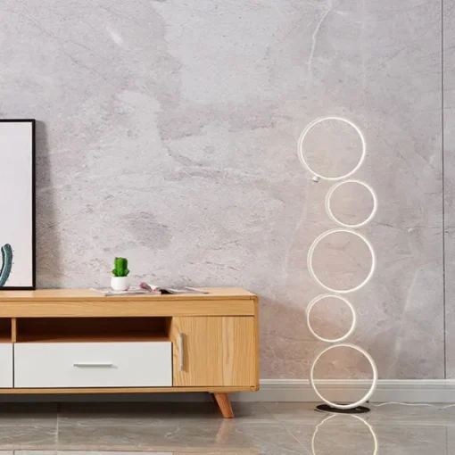 Floor Lamp Ambient Lamps / Decorative Modern Contemporary / Nordic Style LED power supply For Bedroom / Study Room / Office Aluminum 85-265V Black / White