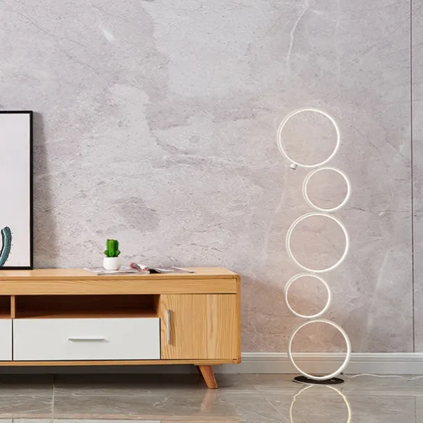 Floor Lamp Ambient Lamps / Decorative Modern Contemporary / Nordic Style LED power supply For Bedroom / Study Room / Office Aluminum 85-265V Black / White