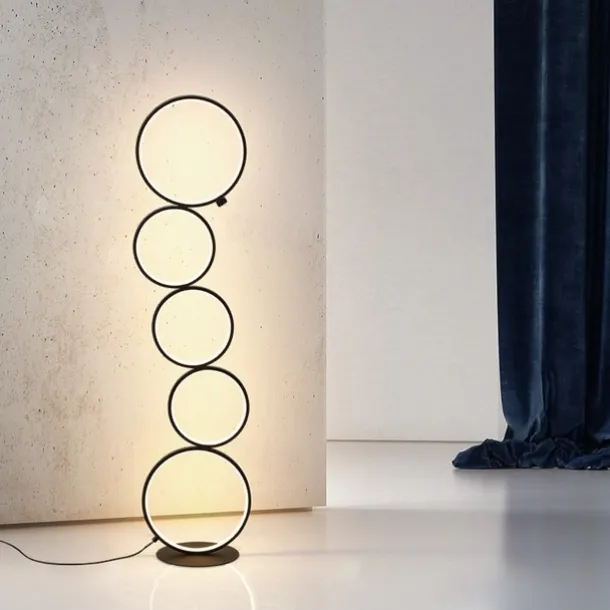 Floor Lamp Ambient Lamps / Decorative Modern Contemporary / Nordic Style LED power supply For Bedroom / Study Room / Office Aluminum 85-265V Black / White