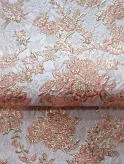 Floral Brocade Jacquard Cocktail Dresses Elegant Dress Formal Semi Forml Wedding Ankle Length Sleeveless V Neck with Slit
