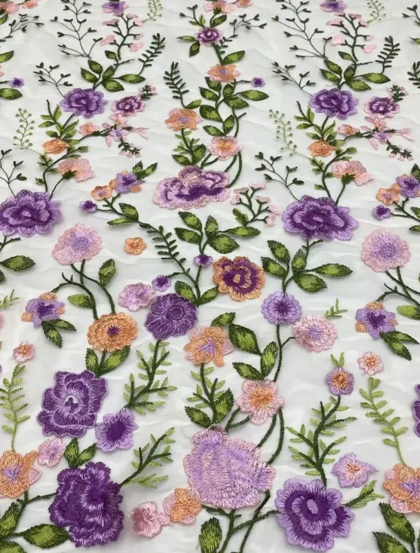 Floral Lace A-Line Embroidered Dress Beach Wedding Formal Mother of the Bride Elegant Vintage V Neck Ankle Length Tulle Short Sleeve with Appliques Flower