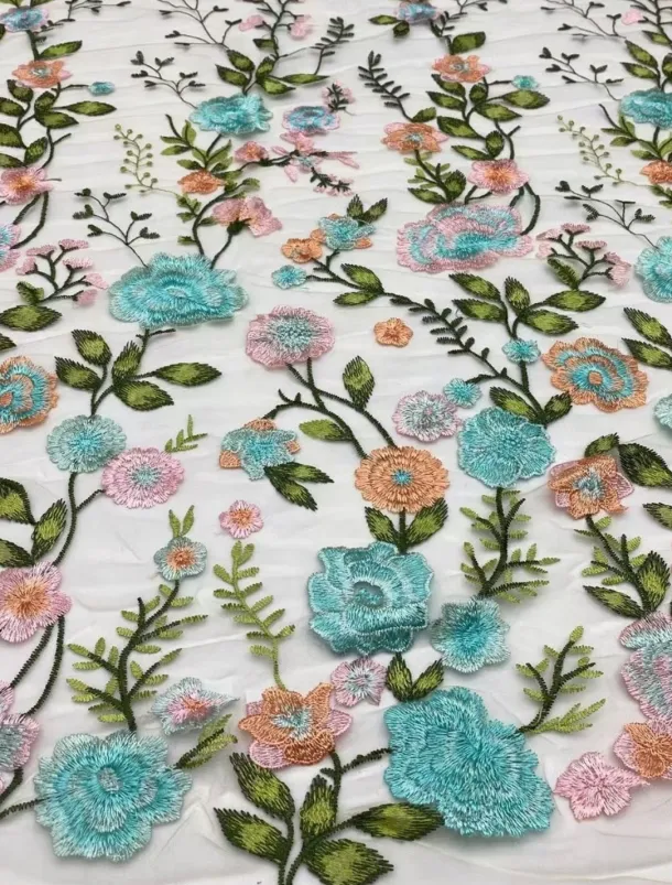 Floral Lace A-Line Embroidered Dress Beach Wedding Formal Mother of the Bride Elegant Vintage V Neck Ankle Length Tulle Short Sleeve with Appliques Flower