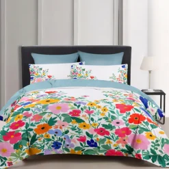 Floral Pattern Duvet Cover Set Set Soft 3-Piece Luxury Cotton Bedding Set Home Decor Gift King Queen Duvet Cover