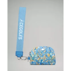 Floral Print Dual Pouch Wristlet
