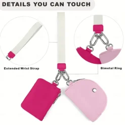 Floral Print Dual Pouch Wristlet