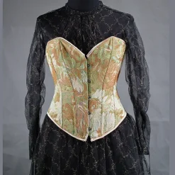 Floral Rococo Medieval Underbust Corset Bustier Bodyshaper Fancy Dress Women's Celtic Fantasy Halloween Carnival Masquerade Party / Evening Adults' Corset