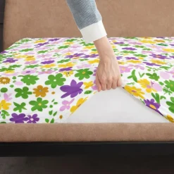 Floral Spring Fitted Sheet Set Ultra Soft Breathable 100% Cotton Silky Bed Sheets Deep Pocket Bedding Sheets 3 Piece Queen King Size