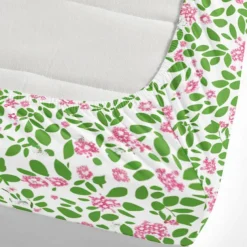 Floral Spring Fitted Sheet Set Ultra Soft Breathable 100% Cotton Silky Bed Sheets Deep Pocket Bedding Sheets 3 Piece Queen King Size