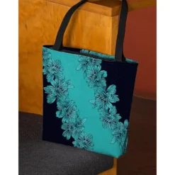 Floral Tote Bag for Women – Stylish Large Capacity Handbag with Black and Pink Flower Design, Perfect for Shopping, Travel, and Daily Use