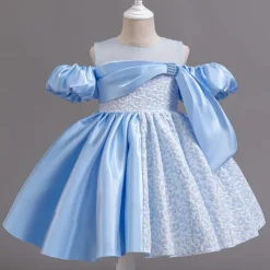 Flower Girl Dress Girls' Formal Dress Party Dress Wedding Special Occasion Adorable Sweet Ruched Zipper Solid Color Short Sleeve Crew Neck Light Green Pink 4-13 Years