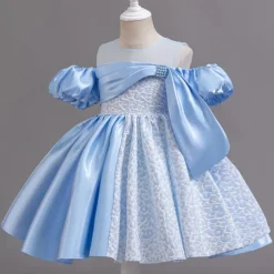 Flower Girl Dress Girls' Formal Dress Party Dress Wedding Special Occasion Adorable Sweet Ruched Zipper Solid Color Short Sleeve Crew Neck Light Green Pink 4-13 Years