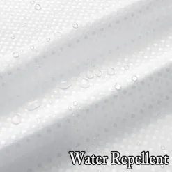 Flower Waffle-Weave Textured Shower Curtain Set with Snap-in Liner Sheer Window Water-Repellent Polyester Blend Fabric,Grommet Top,120GSM Hotel Quality Spa Style Bathroom Partition No Hooks Required