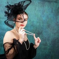 Flowers Feather Net Kentucky Derby Hat Fascinators Headpiece with Feather Floral 1PC Horse Race Ladies Day Melbourne Cup Headpiece dress to impress Race Day Dress 2025