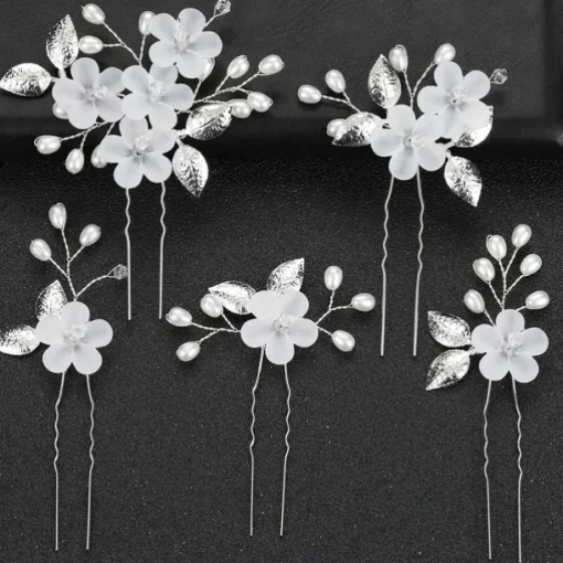 Flowers Headdress Headpiece Alloy Wedding Special Occasion Wedding Bridal With Imitation Pearl Flower Headpiece Headwear