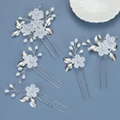Flowers Headdress Headpiece Alloy Wedding Special Occasion Wedding Bridal With Imitation Pearl Flower Headpiece Headwear