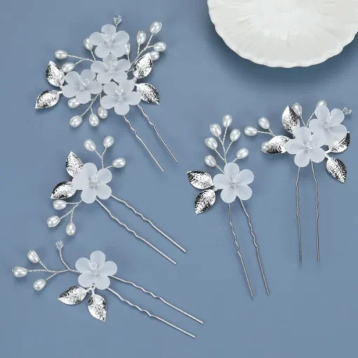 Flowers Headdress Headpiece Alloy Wedding Special Occasion Wedding Bridal With Imitation Pearl Flower Headpiece Headwear