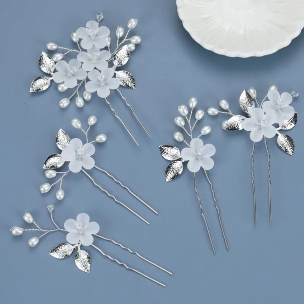 Flowers Headdress Headpiece Alloy Wedding Special Occasion Wedding Bridal With Imitation Pearl Flower Headpiece Headwear
