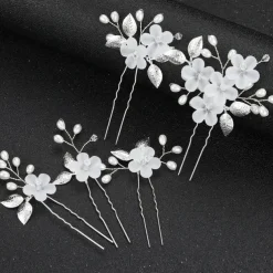 Flowers Headdress Headpiece Alloy Wedding Special Occasion Wedding Bridal With Imitation Pearl Flower Headpiece Headwear