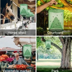 Fly Traps Outdoor, Ranch Fly Trap - The Most Effective Trap EVER Made for Flies/Mosquito/Bees