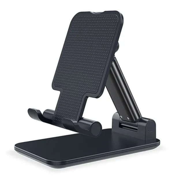Foldable Mobile Phone Holder Stand Retractable Adjustable Phone Holder Cradle for iPhone 13 12 11 Pro Max X iPad and All Smartphones Adjustable Metal Desk Desktop Tablet Universal Cell Phone Holder