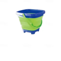 Foldable Pail Bucket 2L Silicone Collapsible Easter Buckets for Kids Multi Purpose for Fun Summer Activities Camping Gear Beach Essentials