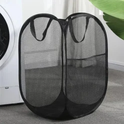 Foldable Storage Dirty Clothes Basket Home Toilet Dirty Clothes Storage Laundry Basket 14.1*14.1*22.8 Inches