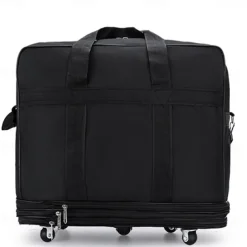 Folding Expansion Luggage Bag Large Capacity Oxford Cloth With Wheels Air Boarding Travel Bag Portable Moving Storage Bag