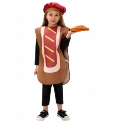 Foodie Halloween Cosplay Costume Halloween Group Family Costumes Carnival Costume Funny Costume Kid's Boys' Girls' Carnival Masquerade Performance Easy Halloween Costumes Dress Up