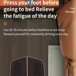 Foot Massager Foot Massage Pad Foot Pulse Electric Foot Massager Foot Spa Machine Intelligent Acupuncture Foot Massage Pad Massager Acupuncture Points Capture Muscle Relaxation Long Lasting Conti