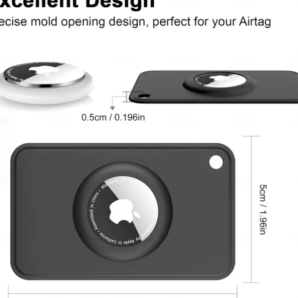 For Airtag Wallet HolderFlexible Silicone Slim Airtag Wallet Card -Ultra-Thin Airtag Case - Wallet Airtag Holder Stays Hidden for PursesHandbags Backpack Wallets & Clutch Bags