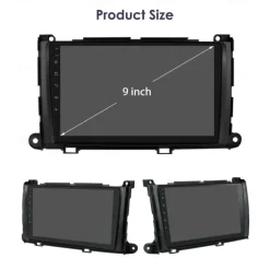 for Toyota Sienna 2011-2014 Car Radio Multimedia Video Player Navigation Stereo GPS Android Auto Carplay