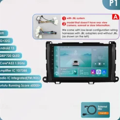 for Toyota Sienna 2011-2014 Car Radio Multimedia Video Player Navigation Stereo GPS Android Auto Carplay