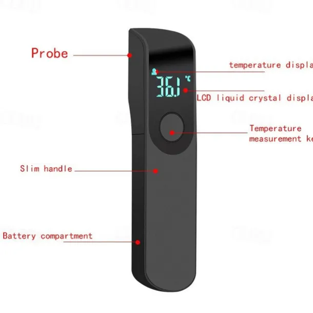 Forehead Thermometer for Portable Handheld LCD Display Digital Electronic Thermometer Household Infrared Thermometer High Accurate Non-contact
