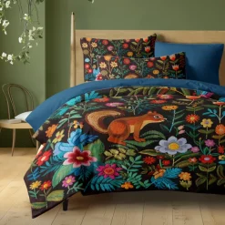 Forest Animal Duvet Cover Set - Includes Duvet Cover and Pillowcases - Nature-Inspired Design with Woodland Creatures - Soft and Comfortable Fabric - Perfect for Cozy Bedroom Decor