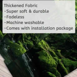 Forest River Hanging Tapestry Wall Art Large Tapestry Mural Decor Photograph Backdrop Blanket Curtain Home Bedroom Living Room Decoration