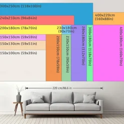 Forest River Hanging Tapestry Wall Art Large Tapestry Mural Decor Photograph Backdrop Blanket Curtain Home Bedroom Living Room Decoration