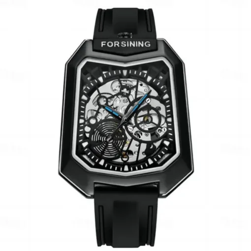 FORSINING Men Mechanical Watch Creative Outdoor Fashion Wristwatch Automatic Self-winding Waterproof Decoration Rubber Watch