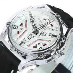 FORSINING Men Mechanical Watch Fashion Casual Wristwatch Automatic Self-winding Calendar Waterproof Decoration Silicone Gel Watch