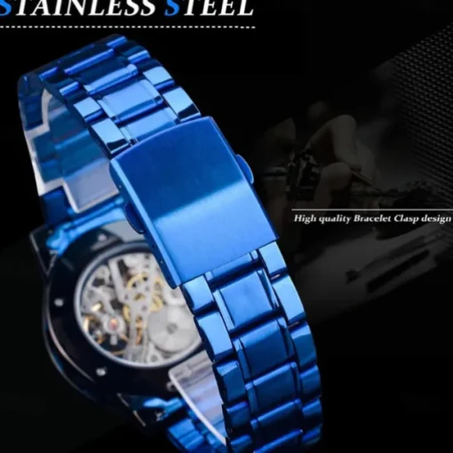 FORSINING Men Mechanical Watch Luxury Large Dial Fashion Business Automatic Watch Self-winding Luminous Calendar Stainless Steel Watch Male Clock
