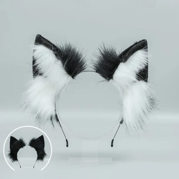 Fox Clip Cat Ears Headband Wolf Paws Cosplay Costume Carnival Fancy Party Costume Accessories