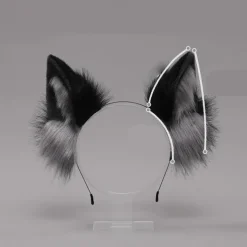Fox Clip Cat Ears Headband Wolf Paws Cosplay Costume Carnival Fancy Party Costume Accessories