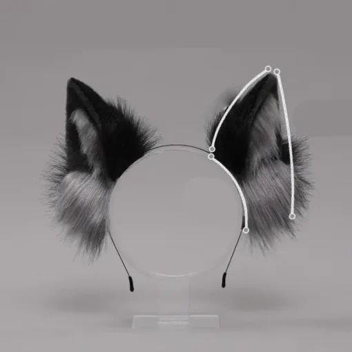 Fox Clip Cat Ears Headband Wolf Paws Cosplay Costume Carnival Fancy Party Costume Accessories