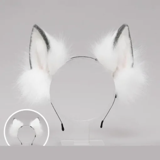 Fox Clip Cat Ears Headband Wolf Paws Cosplay Costume Carnival Fancy Party Costume Accessories