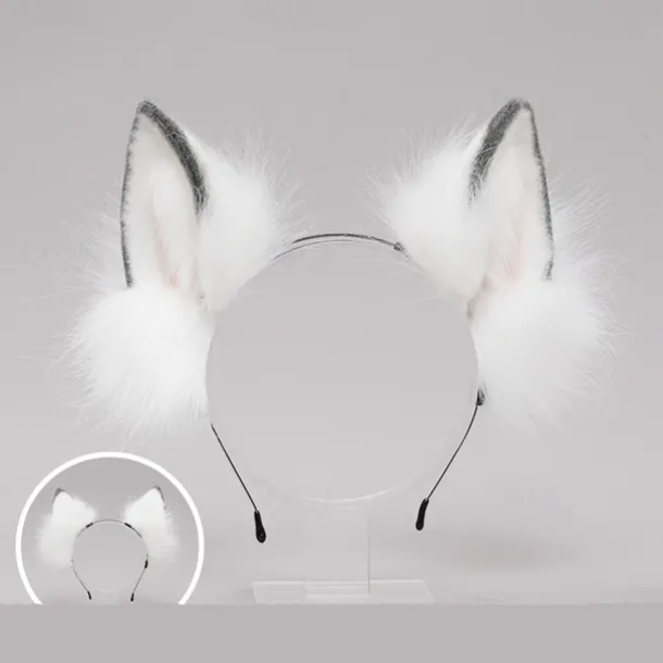 Fox Clip Cat Ears Headband Wolf Paws Cosplay Costume Carnival Fancy Party Costume Accessories