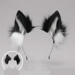 Fox Clip Cat Ears Headband Wolf Paws Cosplay Costume Carnival Fancy Party Costume Accessories