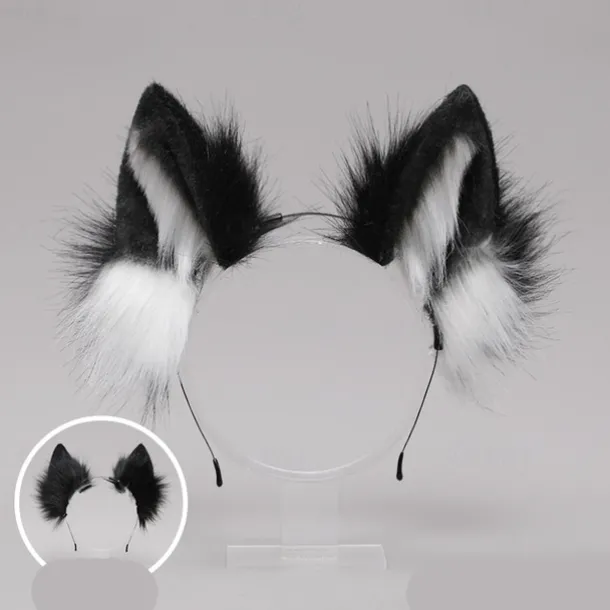 Fox Clip Cat Ears Headband Wolf Paws Cosplay Costume Carnival Fancy Party Costume Accessories